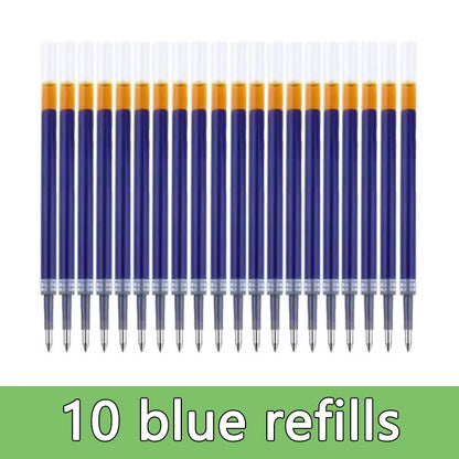 Gel Pens Set Black Blue Red Refill Gel Pen Bullet Tip 0.5Mm School & Office Supplies Stationery Kawaii Accessories Stationery