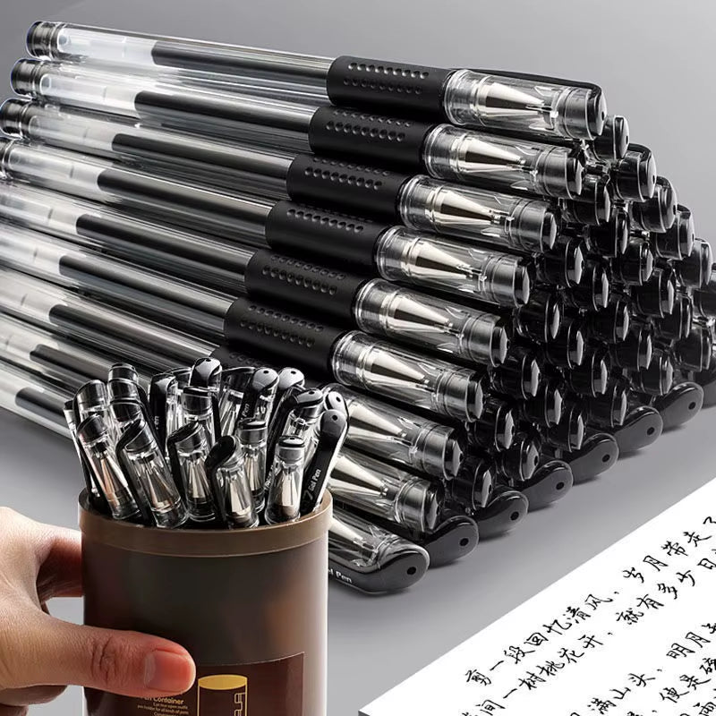 Gel Pens Set Black Blue Red Refill Gel Pen Bullet Tip 0.5Mm School & Office Supplies Stationery Kawaii Accessories Stationery